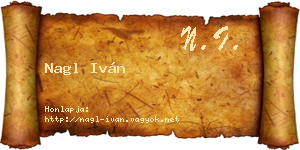 Nagl Iván névjegykártya